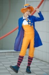 blouse coat cosplay forest hat kaieda_kae mayuzumi_kaoru orange_hair overalls pantyhose striped rating:Safe score:0 user:nil!