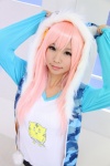 cat_hoodie cosplay itsuki_akira miniskirt nitro_super_sonic pink_hair skirt super_akira super_soniko tank_top rating:Safe score:0 user:nil!