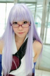cosplay gintama glasses kumo looking_over_glasses purple_hair sarutobi_ayame rating:Safe score:0 user:nil!