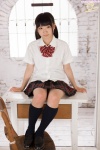 blouse izumi_hiyori kneesocks pleated_skirt school_uniform skirt twintails rating:Safe score:2 user:nil!