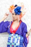 beads bra cosplay flowers furumiya_sui kimono macross macross_frontier pink_hair sheryl_nome tassels rating:Safe score:0 user:pixymisa