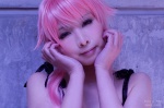 cosplay dress gasai_yuno kanda_midori mirai_nikki pink_hair twintails rating:Safe score:0 user:nil!