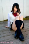 blouse kneesocks mizuki_momoko pleated_skirt school_uniform skirt sweater_vest rating:Safe score:1 user:nil!