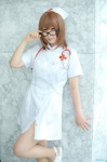 cosplay dress glasses narihara_riku nurse nurse_cap nurse_uniform original pantyhose stethoscope rating:Safe score:2 user:nil!