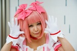 choker cosplay dress gloves hairbows kaname_madoka nao pink_hair puella_magi_madoka_magica twintails rating:Safe score:0 user:nil!