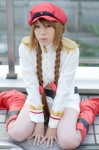 aiba_ai alice_parade blonde_hair boots cap cosplay rouge13 shorts twin_braids uniform rating:Safe score:0 user:pixymisa