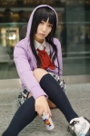 akiyama_mio blouse cosplay hoodie kneesocks k-on! pleated_skirt school_uniform skirt yaya rating:Safe score:1 user:nil!