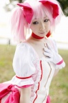 choker cosplay dress gloves hairbows kaname_madoka miiko pink_hair puella_magi_madoka_magica twintails rating:Safe score:1 user:nil!