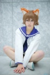 animal_ears cat_ears cosplay miyafuji_yoshika sailor_uniform school_swimsuit school_uniform strike_witches swimsuit utateika-na rating:Safe score:0 user:nil!