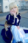 blonde_hair boots braid cosplay dress fate/series fate/stay_night maropapi saber sword rating:Safe score:0 user:nil!