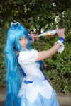 blue_hair choker cosplay cure_marine dress hairbow heartcatch_precure! konoha kurumi_erika pretty_cure wand rating:Safe score:0 user:nil!