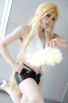 benten blonde_hair cigarette cosplay fan halter_top shorts touru zone-00 rating:Safe score:0 user:nil!