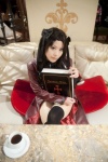 ao book cosplay fate/series fate/stay_night hairbows monokiki open_coat thighhighs tohsaka_rin twintails rating:Safe score:1 user:pixymisa