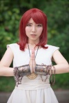 chains cosplay dress kureha magi:_the_labyrinth_of_magic morgiana_(magi) necklace red_eyes red_hair shackles rating:Safe score:0 user:pixymisa