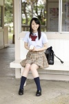 blouse bookbag kneesocks koike_rina pleated_skirt school_uniform skirt ys_web_406 rating:Safe score:0 user:nil!