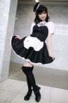 apron beret blouse corset cosplay kaieda_kae maid maid_in_angels maid_uniform miniskirt skirt skirt_lift thighhighs zettai_ryouiki rating:Safe score:4 user:nil!