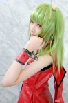 beatmania_iidx cosplay cuffs green_hair houtou_singi tsugaru twintails vinyl rating:Safe score:1 user:nil!