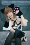 animal_ears black_legwear cape cat_ears cosplay dress narihara_riku original paw_gloves thighhighs zettai_ryouiki rating:Safe score:1 user:nil!