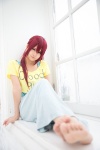 cosplay free! matsuoka_gou nagiru ponytail red_hair skirt tank_top tshirt rating:Safe score:3 user:nil!
