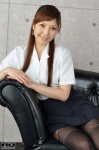 black_legwear blouse pantyhose pleated_skirt ponytail rq-star_751 skirt wakamatsu_tomoka rating:Safe score:0 user:nil!