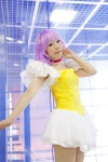 choker cosplay creamy_mami dress mahou_no_tenshi_creamy_mami miniskirt morisawa_yu pantyhose purple_hair skirt uru_rin rating:Safe score:0 user:pixymisa