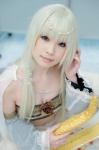bandeau blonde_hair cape cleavage cosplay harp luna_ballad shirayuki_himeno skirt sound_horizon rating:Safe score:2 user:nil!