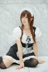 apron blouse cosplay hairband jumper maid maid_uniform narihara_riku original thighhighs zettai_ryouiki rating:Safe score:0 user:nil!