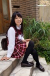 black_legwear blouse pleated_skirt school_uniform skirt thighhighs vest yamanaka_tomoe zettai_ryouiki rating:Safe score:0 user:nil!
