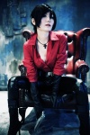 ada_wong blouse boots cleavage cosplay elbow_gloves gloves gun nakura resident_evil_6 trousers rating:Safe score:1 user:pixymisa