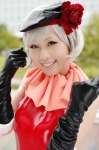 beret bodysuit choker cosplay elbow_gloves flower gloves leotard silver_hair tagme_character tagme_series yata rating:Safe score:0 user:nil!