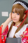 apron blonde_hair cosplay crossplay hairband kimono maid maid_uniform nana nao_(otosuki) otoko_no_ko_wa_meido_fuku_ga_osuki!? rating:Safe score:0 user:pixymisa