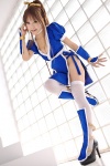 cleavage cosplay dead_or_alive kasumi_(doa) kipi kunoichi ponytail thighhighs rating:Safe score:8 user:nil!
