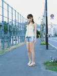 denim hoshino_aki rapture shorts tank_top rating:Safe score:0 user:nil!