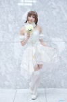 cosplay dress_lift tagme_character tagme_series thighhighs tiara wedding_gown white_legwear yuni_(ii) zettai_ryouiki rating:Safe score:1 user:nil!