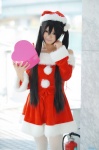 cosplay dress k-on! maika nakano_azusa pantyhose santa_costume stocking_cap twintails rating:Safe score:1 user:nil!