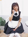 apron blouse hairband hamada_shouko jumper maid maid_uniform thighhighs rating:Safe score:0 user:nil!