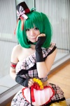 ahoge cosplay croptop green_hair hat macross macross_frontier miniskirt ranka_lee skirt tama_(ii) twintails rating:Safe score:1 user:pixymisa