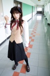 blouse cosplay fate/series fate/stay_night hair_ribbons inui_youko school_uniform skirt tie tohsaka_rin twintails vest rating:Safe score:0 user:nil!