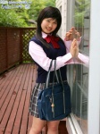 blouse bookbag iino_ayaka pleated_skirt school_uniform skirt sweater_vest rating:Safe score:0 user:nil!