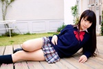 blouse bookbag kneesocks pleated_skirt school_uniform shiraishi_mizuho skirt sweater rating:Safe score:1 user:nil!