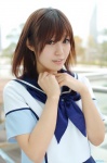 anegasaki_nene cosplay love_plus pleated_skirt sailor_uniform school_uniform shimizu_miki skirt rating:Safe score:0 user:nil!