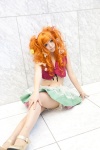 cosplay croptop kamio_yumeto miniskirt original pantyhose red_hair skirt twintails rating:Safe score:2 user:pixymisa
