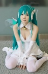 ageha anata_no_utahime_(vocaloid) aqua_hair cleavage cosplay detached_sleeves dress hatsune_miku thighhighs twintails vocaloid wings zettai_ryouiki rating:Safe score:4 user:nil!