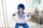 bishoujo_senshi_sailor_moon blue_hair boots cosplay elbow_gloves gloves mercury_&_mars mizuno_ami pleated_skirt sailor_mercury sailor_uniform saku school_uniform skirt rating:Safe score:0 user:nil!