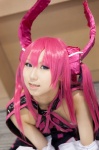 blouse blue_eyes cosplay detached_sleeves fate/extra_ccc fate/series horns lancer pink_hair seri rating:Safe score:0 user:pixymisa