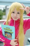 blonde_hair cosplay hayate_no_gotoku! saeki_sae sanzenin_nagi track_jacket twintails rating:Safe score:0 user:nil!