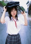 blouse bookbag costume otomo_sayuri pleated_skirt school_uniform skirt wet ys_web_171 rating:Safe score:1 user:nil!