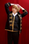 blonde_hair cosplay eyemask gintama katou_mari okita_sougo uniform rating:Safe score:1 user:nil!