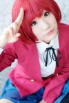 blazer blouse cosplay kushieda_minori nagatsuki pleated_skirt red_hair ribbon_tie school_uniform skirt toradora! rating:Safe score:0 user:pixymisa