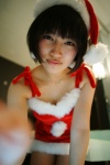 bathroom cleavage cosplay dress original santa_costume sayaka stocking_cap rating:Safe score:0 user:nil!